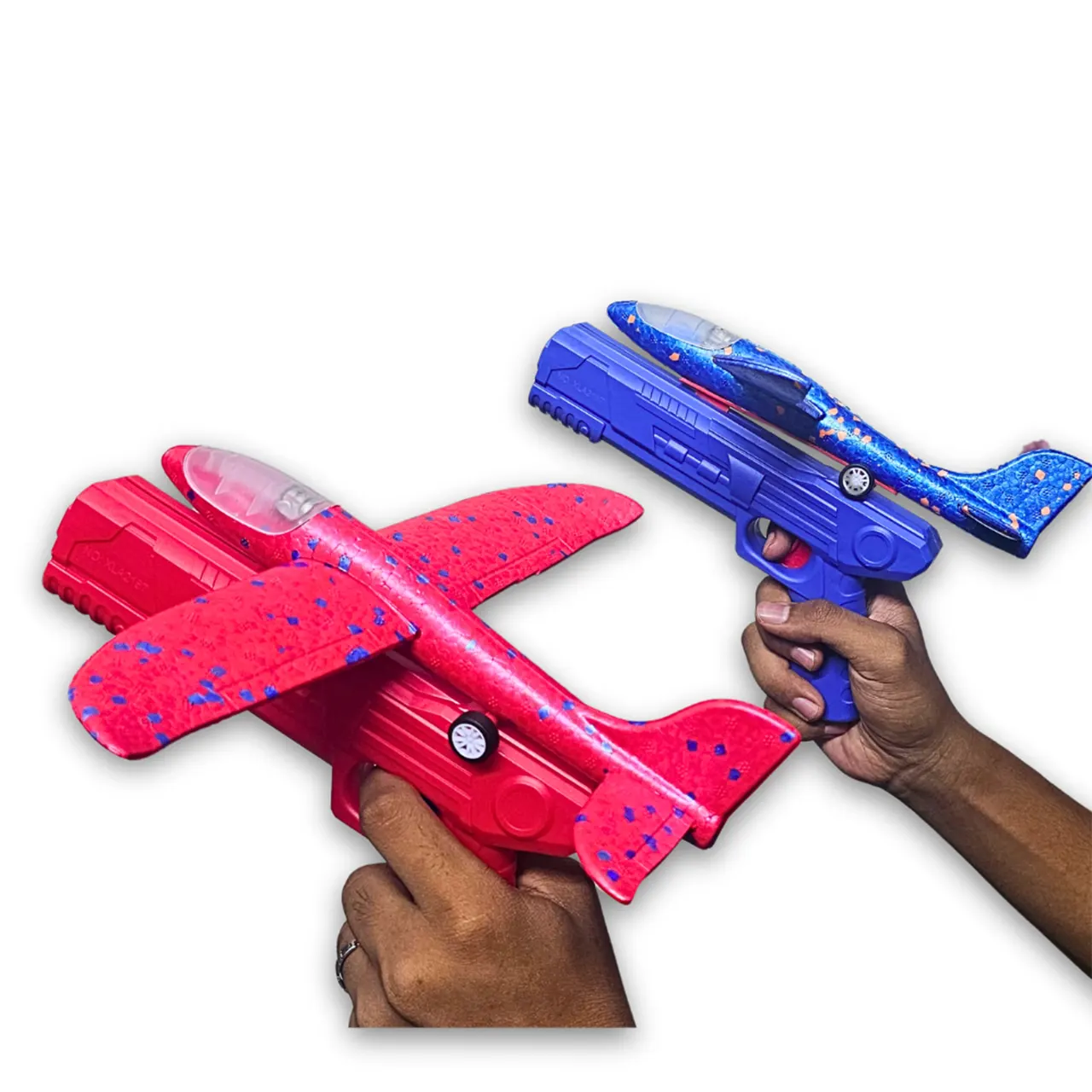Airplane Launcher Toys Kids Foam Glider Plane 2 Airplane Launcher Toys Kids Foam Glider Plane Catapult Plane Hand Throw Airplane for Children Gift Gun Fly Aircraft - Image 3